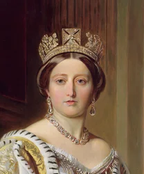 Portrait de la reine Victoria, 1859 (détail)